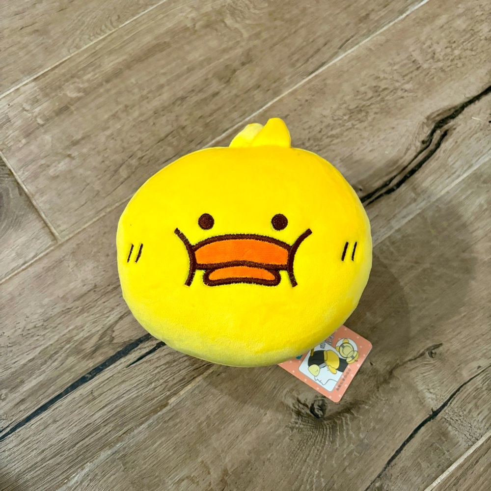 Duck travel eye mask with plush pillow